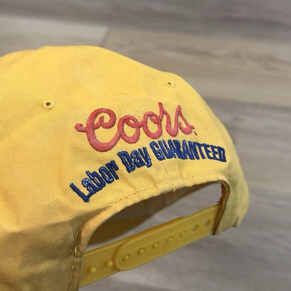 Vintage 80s Coors Beer Trucker Hat Cap Made in USA OSFM Snapback Streetwear Y2K - Picture 9 of 9